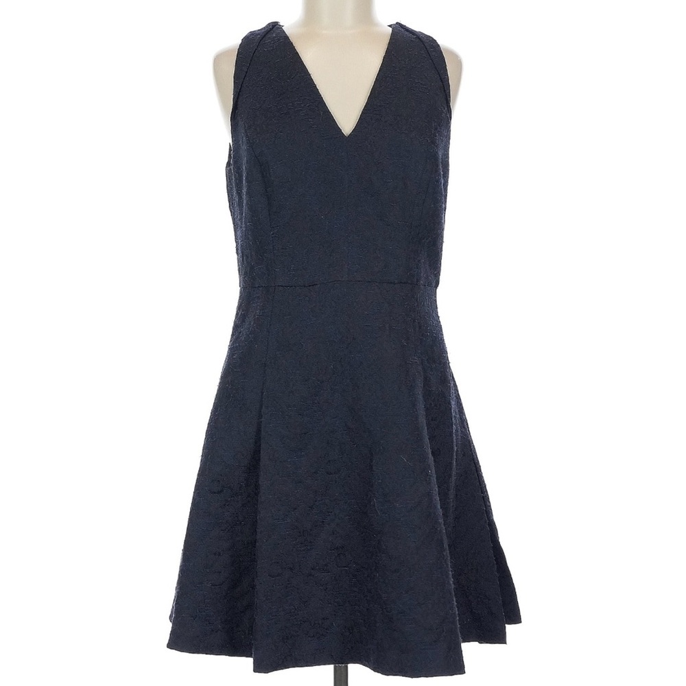 Banana Republic Dark Blue Textured Dress